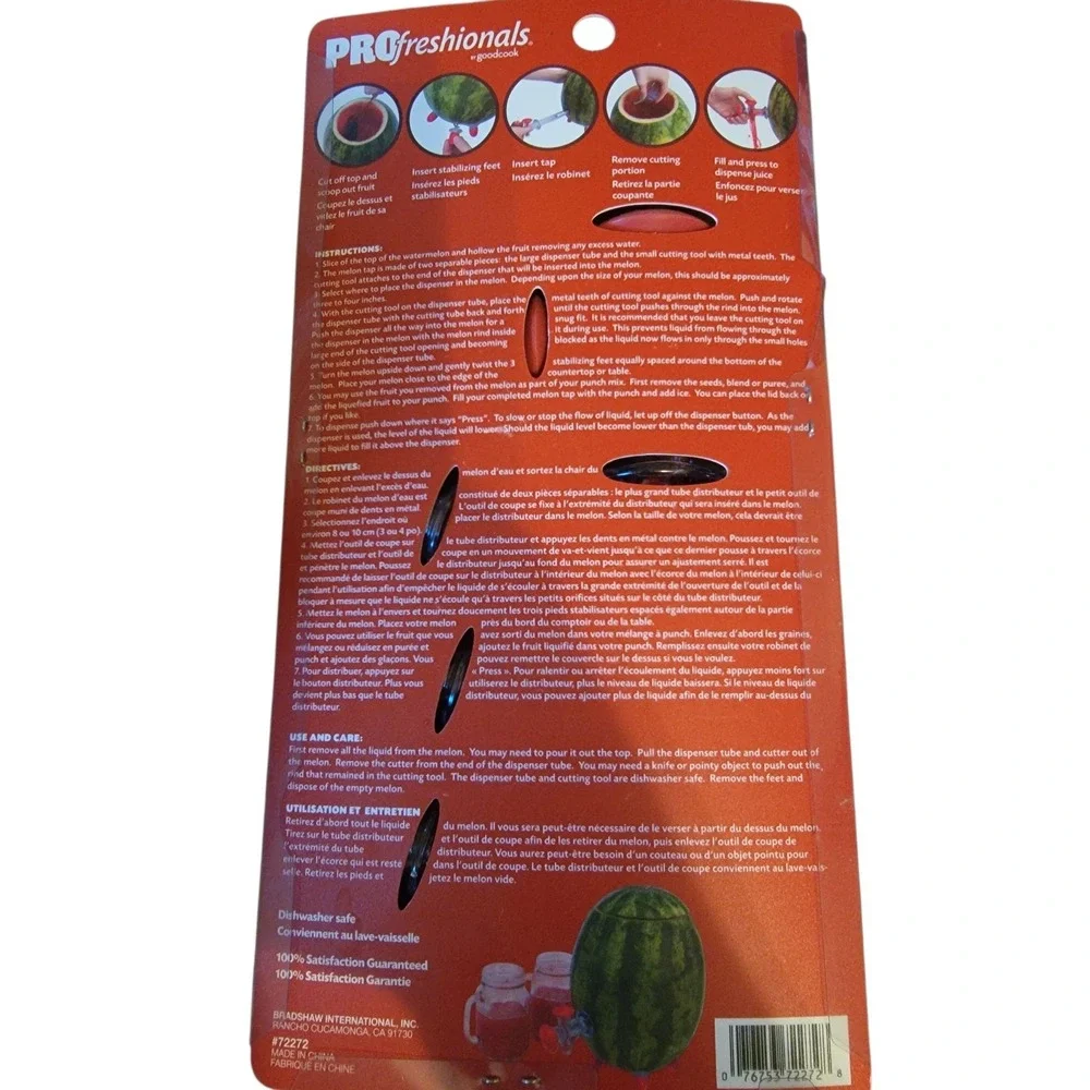 NIB New PROfreshionals By Goodcook Melon Tap Watermelon Tool
